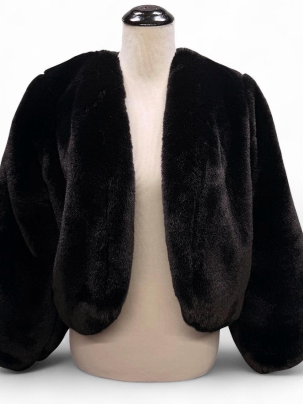 Black Faux Fur Coat 🖤